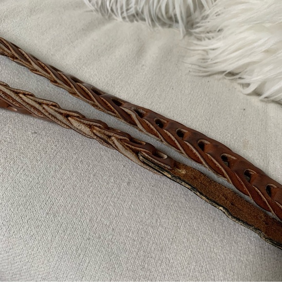 Pepe Brown Leather Belt With Removable Buckle - Picture 6 of 9